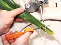 под струей воды обновить срезы